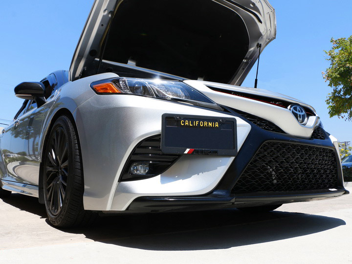 2018 Toyota Camry SE XSE License Plate Bracket Test Fit